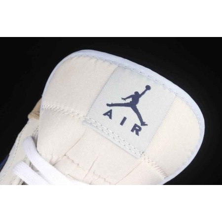 Air Jordan 1 Mid 'White Khaki Blue Void'