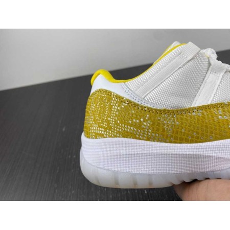 Wmns Air Jordan 11 Low 'Yellow Snakeskin'