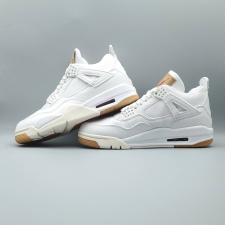 Levi's x Air Jordan 4 Retro 'White Denim'