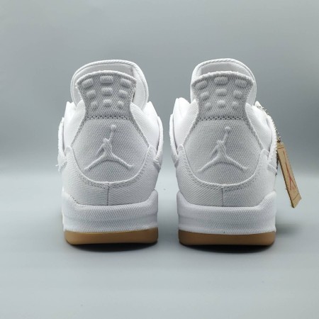 Levi's x Air Jordan 4 Retro 'White Denim'