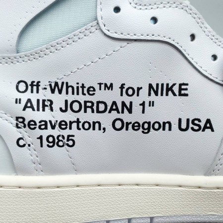 Off-White x Air Jordan 1 Retro High OG 'White' 2018