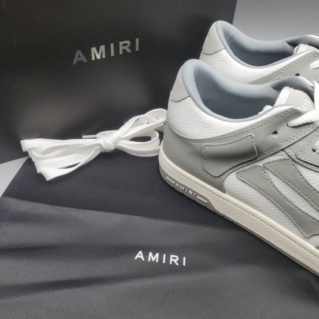 Amiri Skel Top Low 'White Grey'