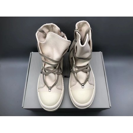 Rick Owens DRKSHDW Strobe Cotton Denim Hexa High 'Natural Milk'