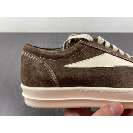 Rick Owens EDFU Suede Leather Vintage Low 'Dust Milk'