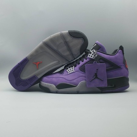 Travis Scott x Air Jordan 4 Retro 'Purple Suede - Black Midsole'
