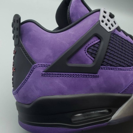 Travis Scott x Air Jordan 4 Retro 'Purple Suede - Black Midsole'